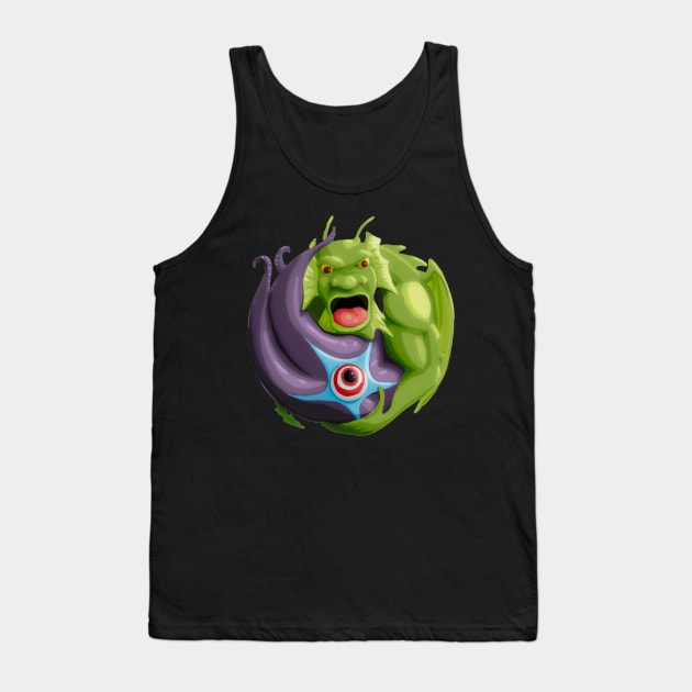 Starro vs Fin Fang Foom Tank Top by Dynamic Duel